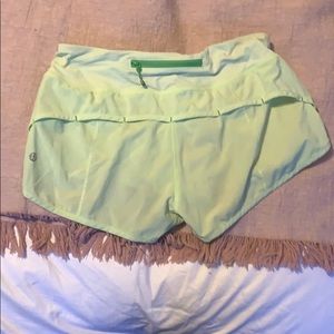 Lime green Lululemon shorts